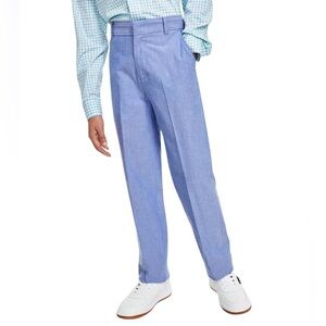NWT Tommy Hilfiger Big Boys Creased Front Oxford Dress Pants Blue Size 14